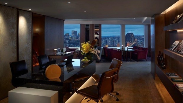 The Shangri-La Sydney Horizon Club lounge.