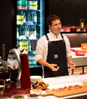 Julien Pouteau, Executive Chef, in Stockroom's pantry.