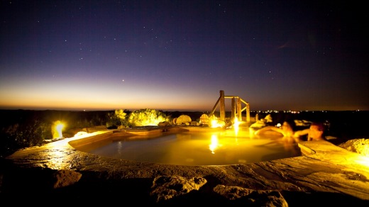 Star gaze at the Peninsula Hot Springs.