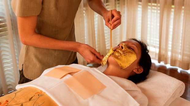 The 'Egyptian Gold' facial at Raffles Dubai.