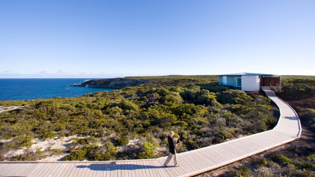 Southern Ocean Lodge, Kangaroo Island, South Australia: The Southern Lodge spa experience begins on the walk from the ...