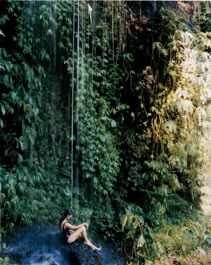 A waterfall at the Como Shambhala Estate.