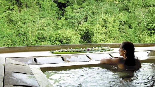 Calm and collected ... a pool at Bagus Jati.