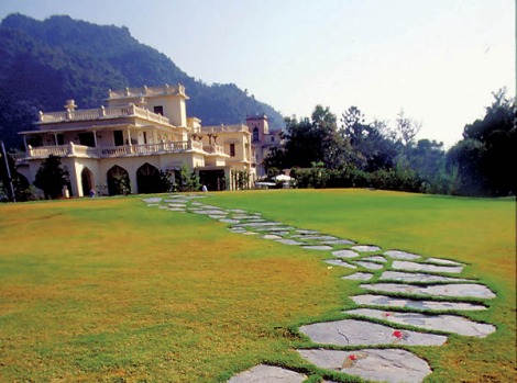 Ananda Spa, Rishikesh, the Himalayas, India. Set in a palatial manor house and former home of a maharaja, Ananda ...