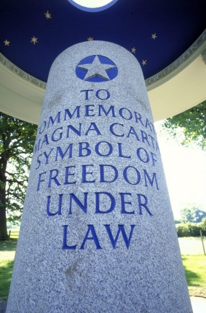 The Magna Carta Memorial at Runnymede, Surrey, England.
