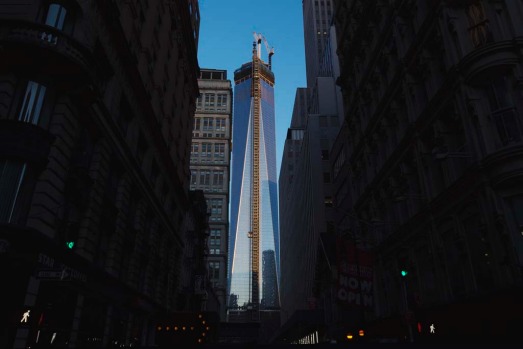 New York Port Authority officials unveil the stunning view from the top of One World Trade Centre, a 360-degree eagle’s ...