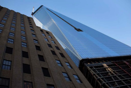 New York Port Authority officials unveil the stunning view from the top of One World Trade Centre, a 360-degree eagle’s ...