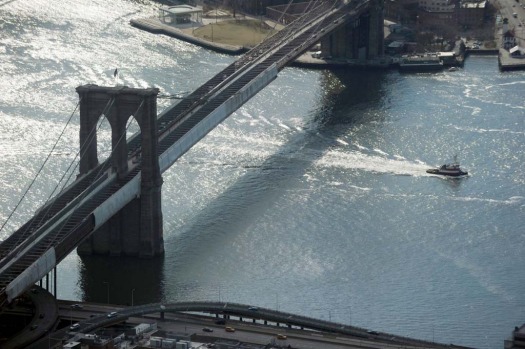 New York Port Authority officials unveil the stunning view from the top of One World Trade Centre, a 360-degree eagle’s ...