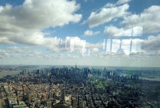 New York Port Authority officials unveil the stunning view from the top of One World Trade Centre, a 360-degree eagle’s ...