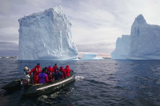 A cruise through the icebergs.