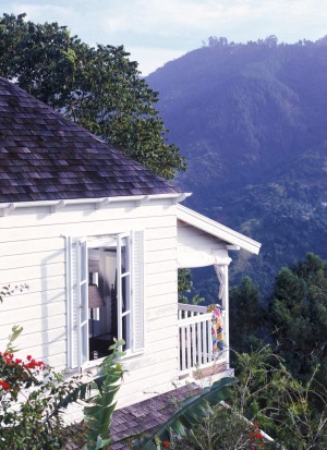 Strawberry Hill  cottages sit in the Blue Mountains, high above the Jamaican capital of Kingston.