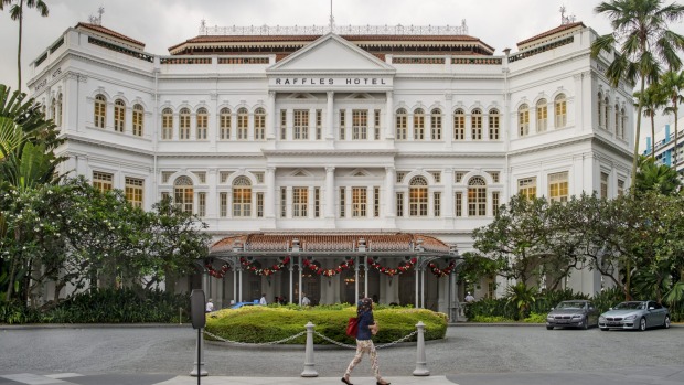 The Raffles Hotel Singapore, where the Singapore Sling was first invented.
