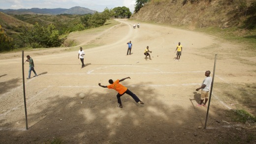 Light moment: The International Highway, used more for recreation than transportation.