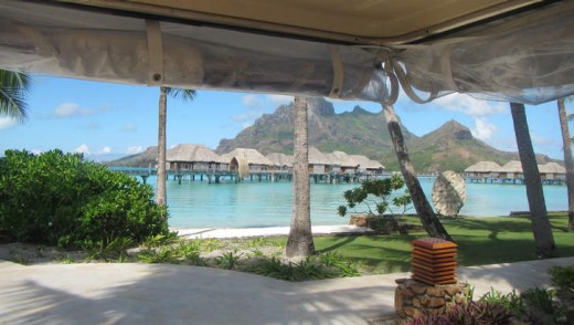 Love over water in Bora Bora.