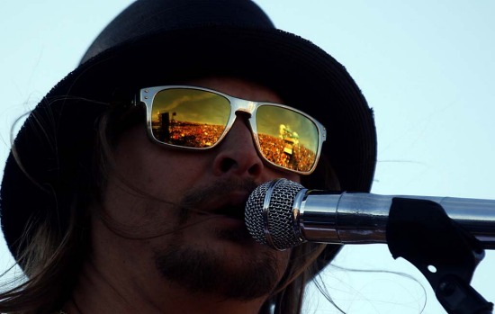 Musician Kid Rock performs on the cruise.