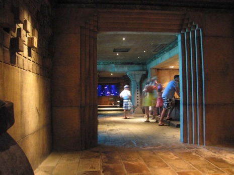 Visitors explore The Dig which is meant to replicate the lost city of Atlantis at the Atlantis Resort on Paradise Island ...