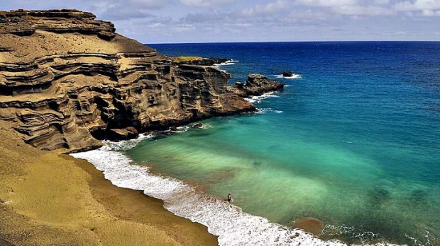 Going green ... Papakolea Beach, Hawaii.