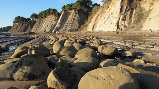 Let's roll ... California's Bowling Ball Beach.