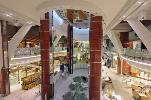Allure of the Seas' Royal Promenade.