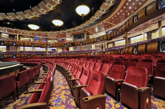The 1300-seat Amber Theatre on board Allure of the Seas.