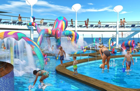 The ship's Aqua Park.