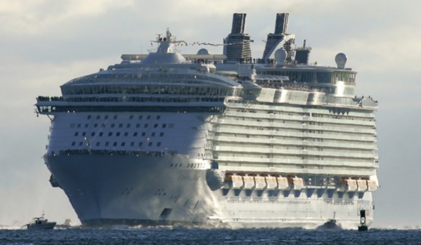 Oasis of the Seas, the world's largest and most expensive cruise ship, arrives at its new home port in Fort Lauderdale, ...