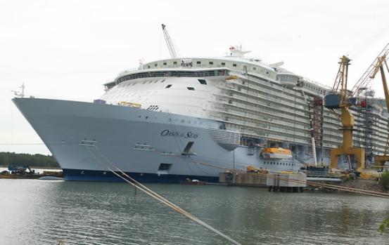 The Oasis of the Seas is 50 per cent bigger than the next largest cruise ship.