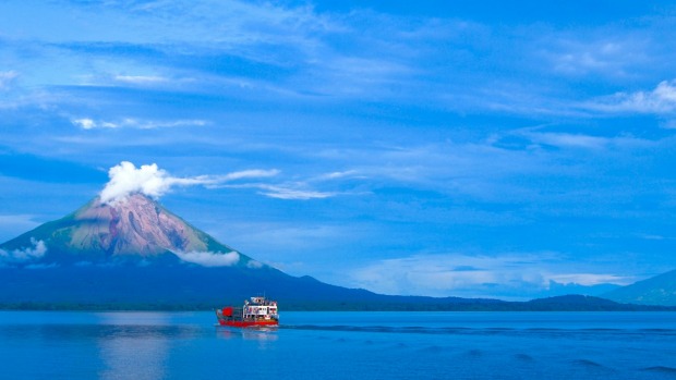 Ometepe volcano on Lake Nicaragua.