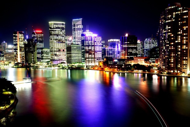 Brisbane's colourful cityscape.