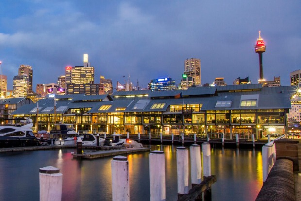 Barangaroo wharf, Sydney.