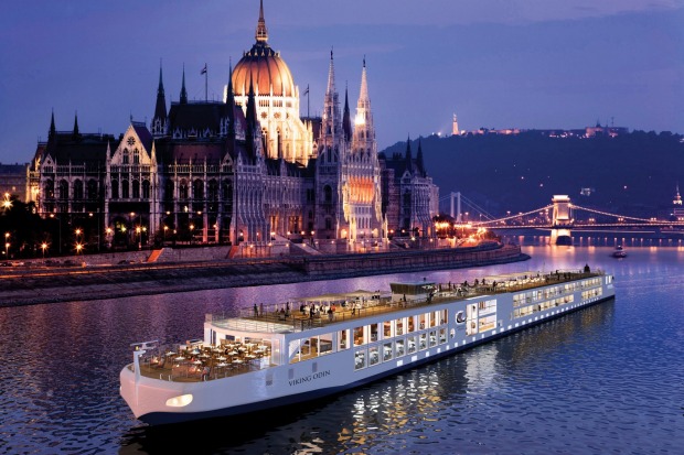 The Danube River in Budapest.