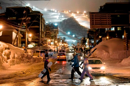 Niseko-Hirafu ski resort, Japan.