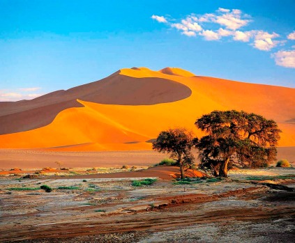 Sunrise in the Namib Desert, Sossusvlei.