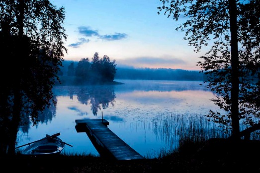Finland under the midnight sun.