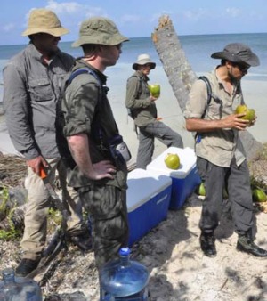 Basic skills ... course candidates prepare for their adventure.