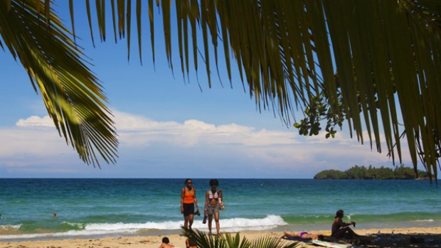 Pirates and parrots ... a beach in Bocas del Toro.