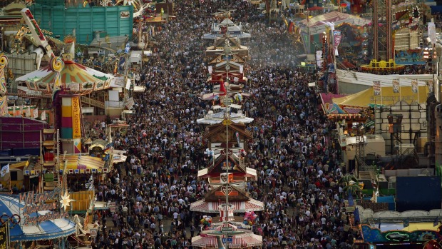 About a million people visited Oktoberfest, the world's largest festival, on its first weekend despite bad weather. The ...