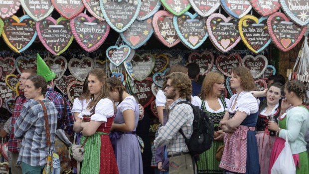 About a million people head to Oktoberfest, the world's largest festival, for its first weekend in Munich.