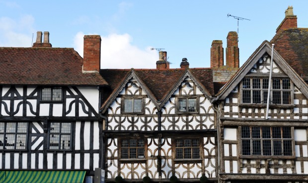 Old buildings in Stratford-upon-Avon.