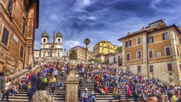 Spanish steps in Rome.