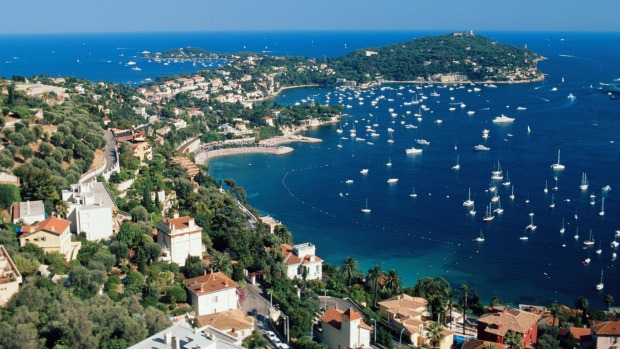 Coast of Saint Jean Cap Ferrat in France.