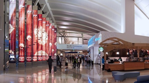 Los Angeles new airport Tom Bradley terminal.