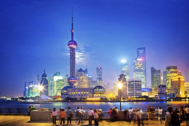 The Bund, Shanghai, China: The Bund is lined with 1920s art deco and neoclassical buildings. In contrast, futuristic ...
