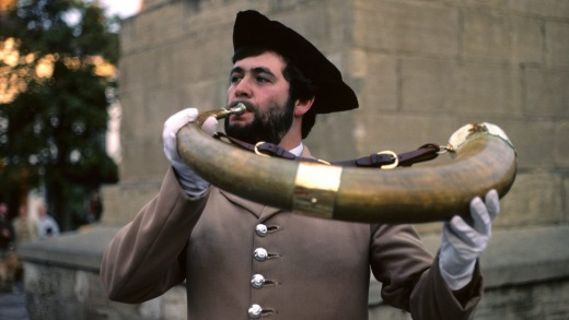 The Ripon Hornblower, Yorkshire. A tradition dating back to 886.