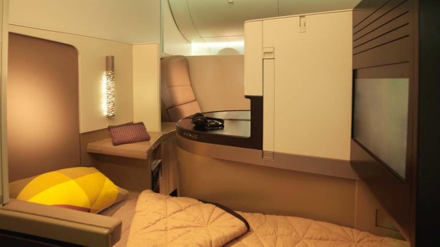 Etihad business class studio.