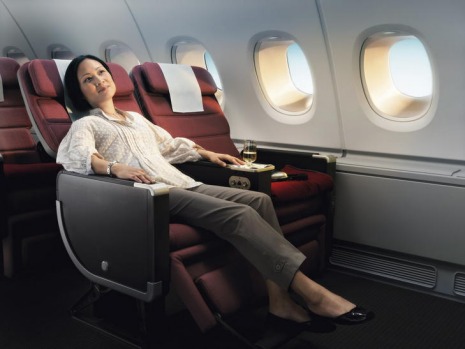 Premium economy on Qantas.