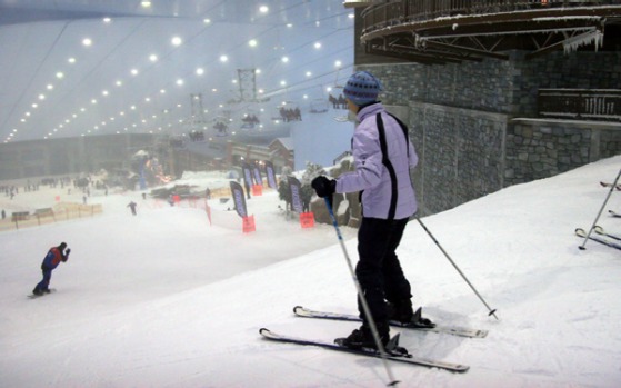 The Mall of the Emirates, opened in 2005 and famous for Ski Dubai, the world's largest indoor ski slope.