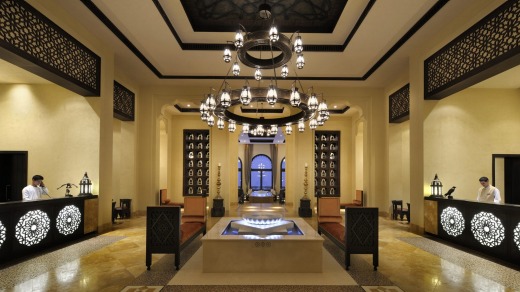 The hotel's lavish main reception.