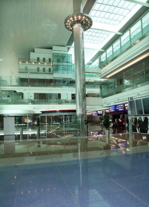 Concourse A at the new Dubai Airport terminal designed specifically for A380 superjumbo jets.