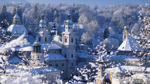 Winter wonderland: Salzberg, Austria.